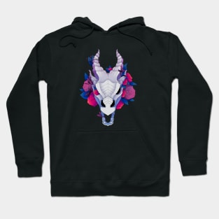 Overgrown Dragon Skull - Bi Hoodie